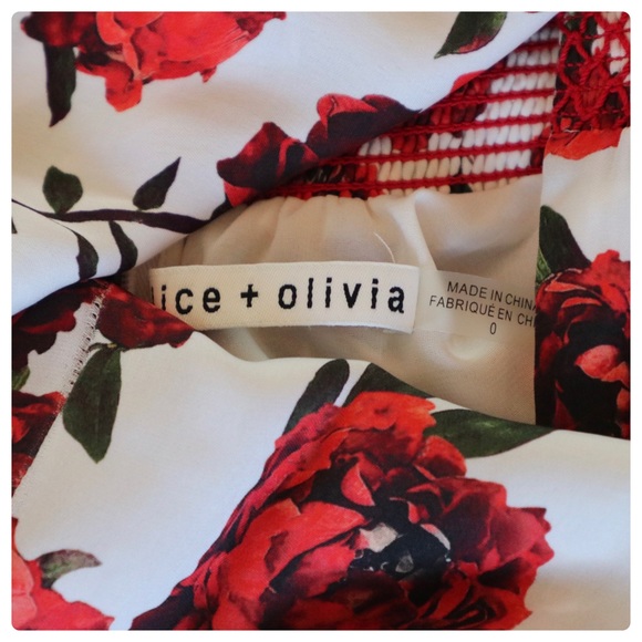 ALICE + OLIVIA Silva Floral Mock Neck Midi Dress - Picture 13 of 16